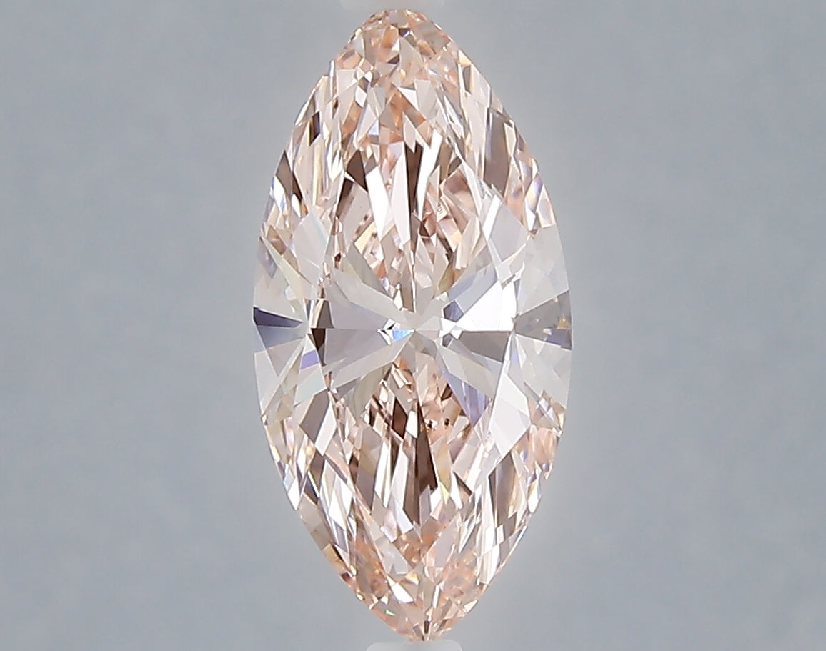 1.99 carat fancy intense pink marquise lab grown diamond VVS2 clarity