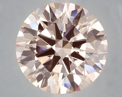 5.00 carat fancy intense pink round lab grown diamond VS1 clarity