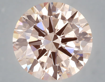 6.01 carat fancy intense pink round lab grown diamond VS2 clarity