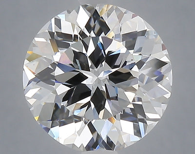 3.34 carat round lab grown diamond E color VVS2 clarity