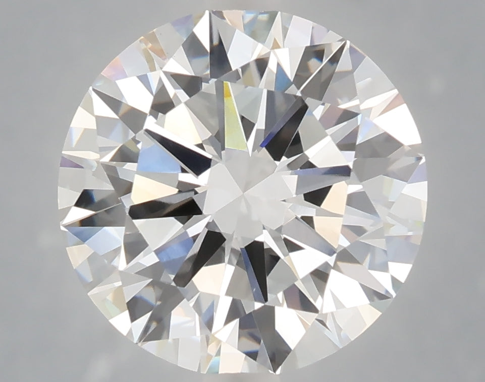5.01 carat round lab grown diamond E color VVS2 clarity