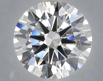 6.02 carat round lab grown diamond F color VVS2 clarity