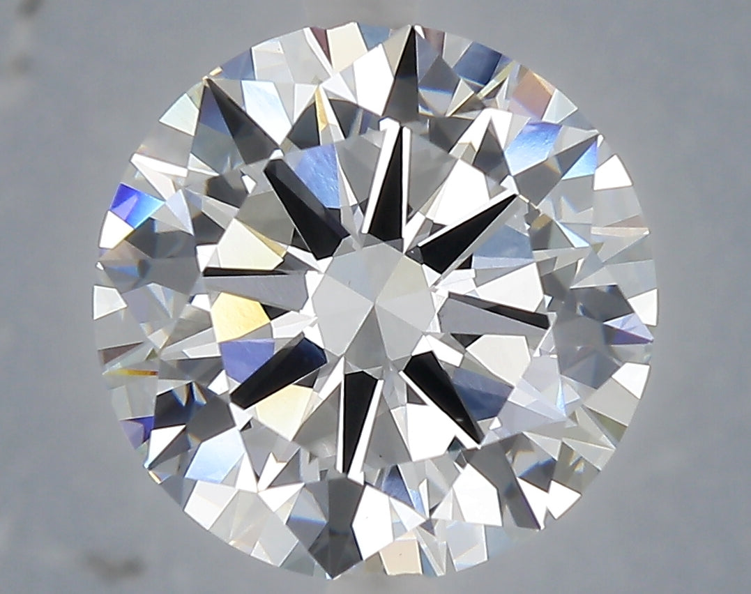6.01 carat round lab grown diamond E color VVS2 clarity