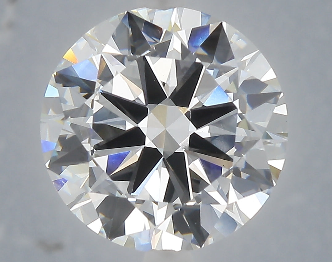 6.01 carat round lab grown diamond E color VVS2 clarity