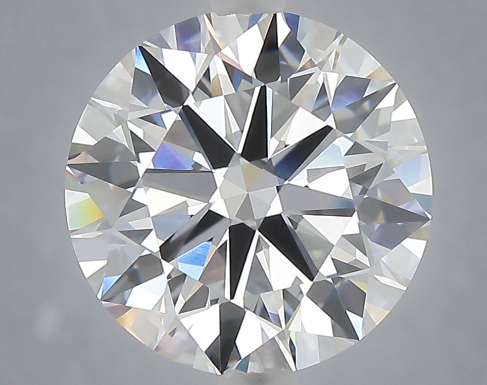 4.74 carat round lab grown diamond F color VVS1 clarity