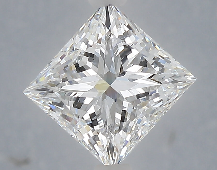 2.55 carat princess lab grown diamond E color VVS2 clarity