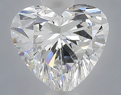 1.02 carat heart lab grown diamond E color VS1 clarity