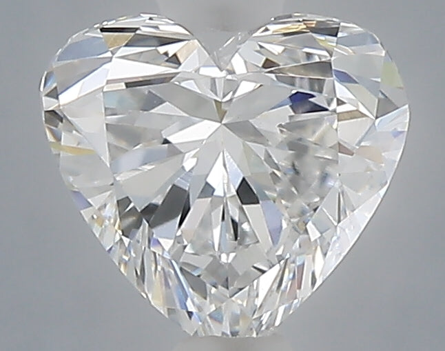 1.02 carat heart lab grown diamond E color VVS2 clarity