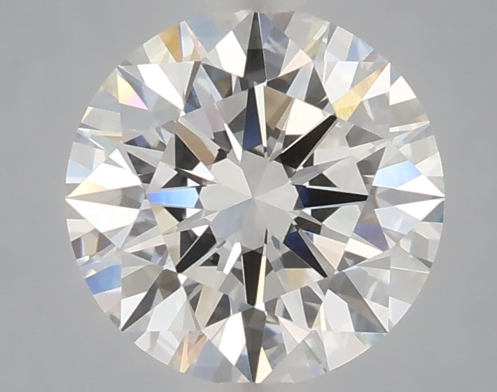 2.01 carat round lab grown diamond E color VVS2 clarity