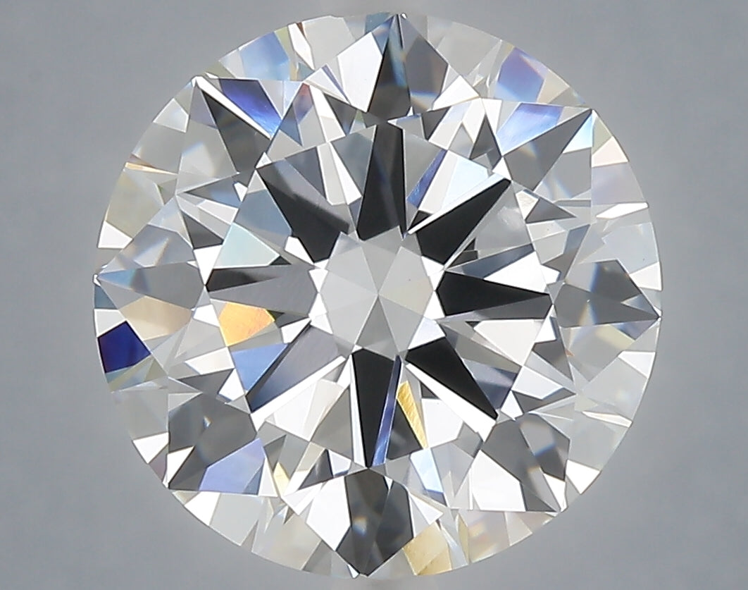 6.01 carat round lab grown diamond E color VVS2 clarity