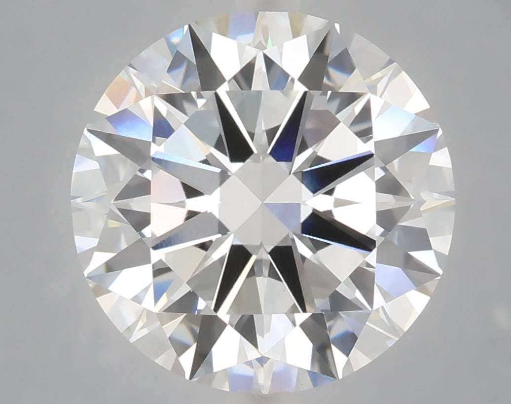 6.03 carat round lab grown diamond E color VVS2 clarity