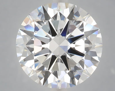 6.03 carat round lab grown diamond E color VVS2 clarity