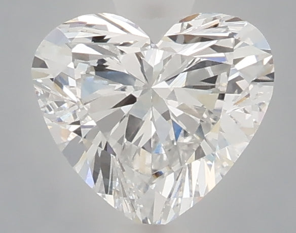 1.07 carat heart lab grown diamond E color VVS2 clarity