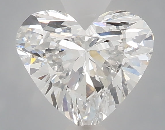 1.00 carat heart lab grown diamond E color VVS2 clarity