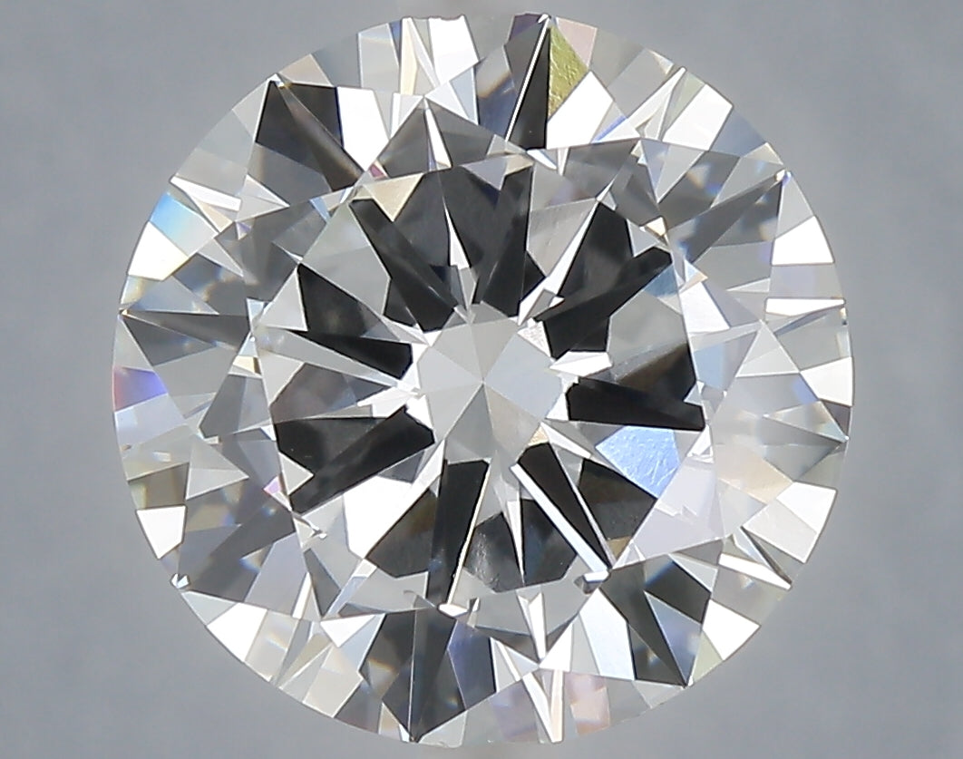 6.01 carat round lab grown diamond E color VVS2 clarity