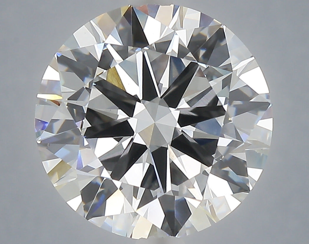 6.00 carat round lab grown diamond E color VVS2 clarity