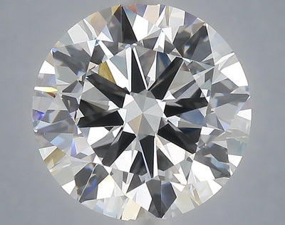 6.00 carat round lab grown diamond E color VVS2 clarity