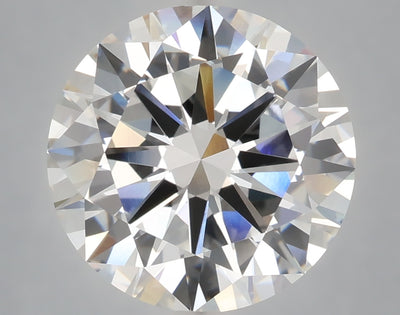 6.01 carat round lab grown diamond E color VVS2 clarity