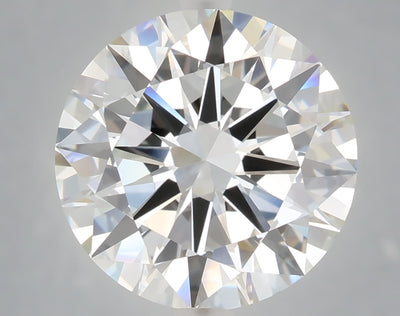 6.00 carat round lab grown diamond E color VVS2 clarity