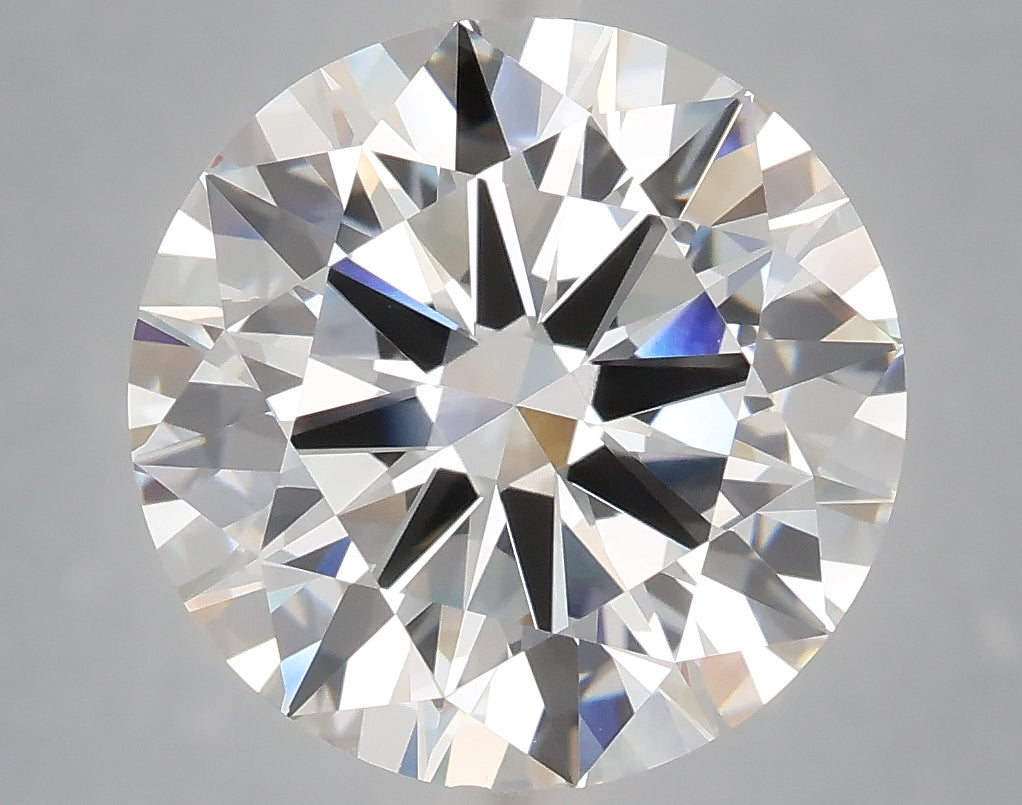 6.00 carat round lab grown diamond F color VVS2 clarity