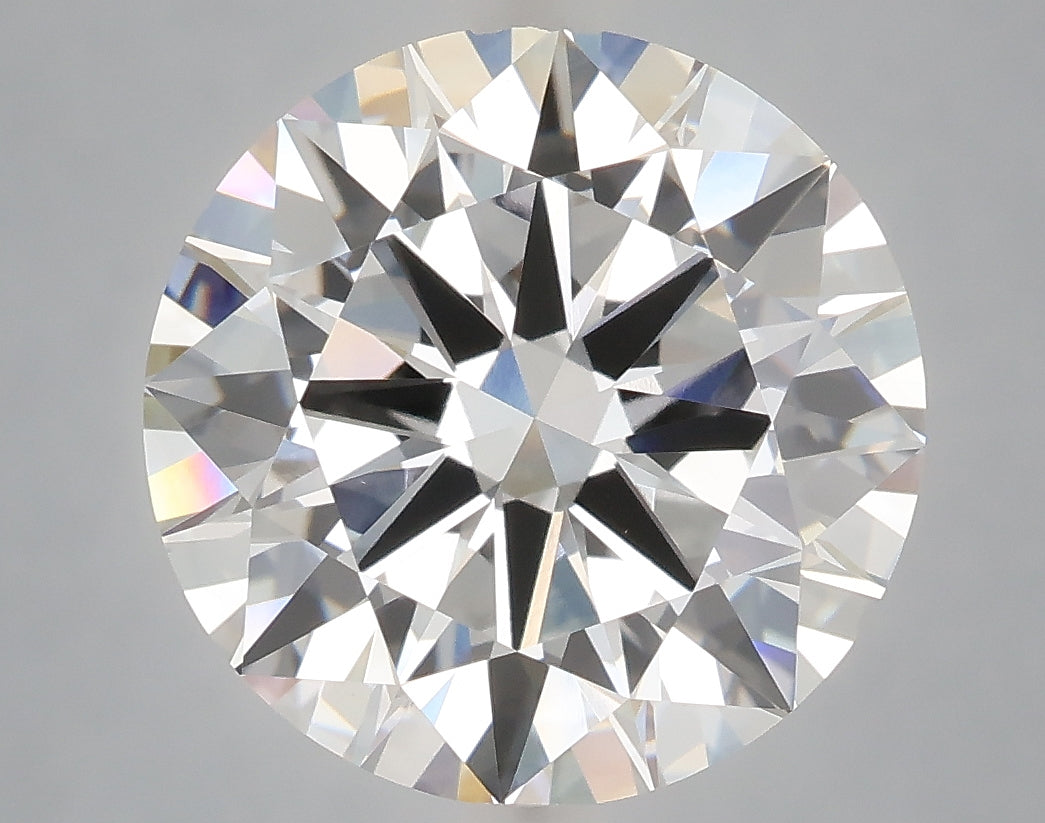 6.05 carat round lab grown diamond E color VVS2 clarity