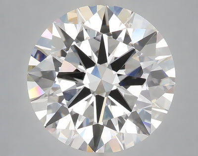 6.05 carat round lab grown diamond E color VVS2 clarity