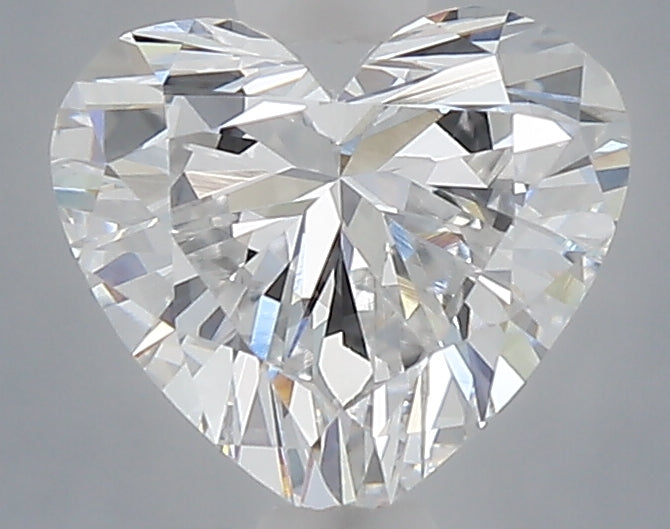 1.04 carat heart lab grown diamond D color VVS2 clarity