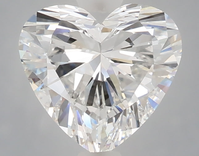 1.53 carat heart lab grown diamond E color VVS2 clarity