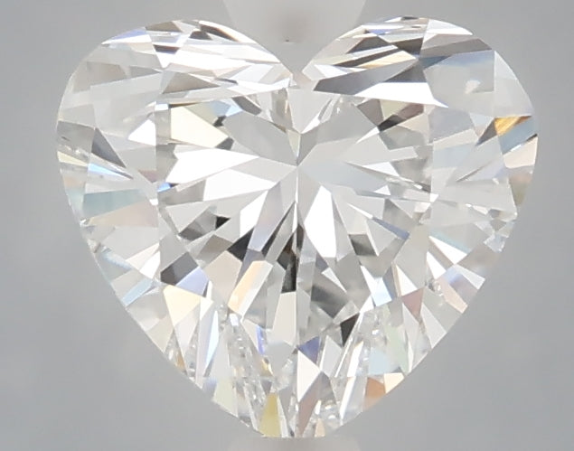 1.56 carat heart lab grown diamond E color VVS2 clarity