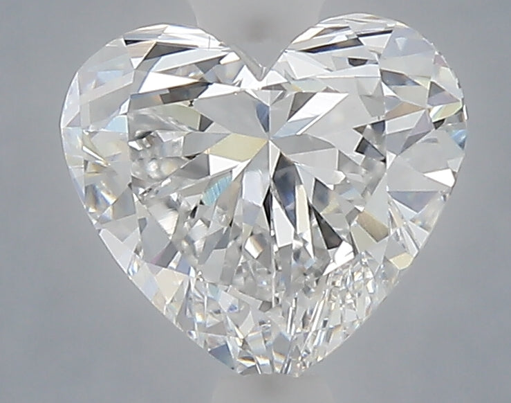 1.56 carat heart lab grown diamond E color VVS2 clarity