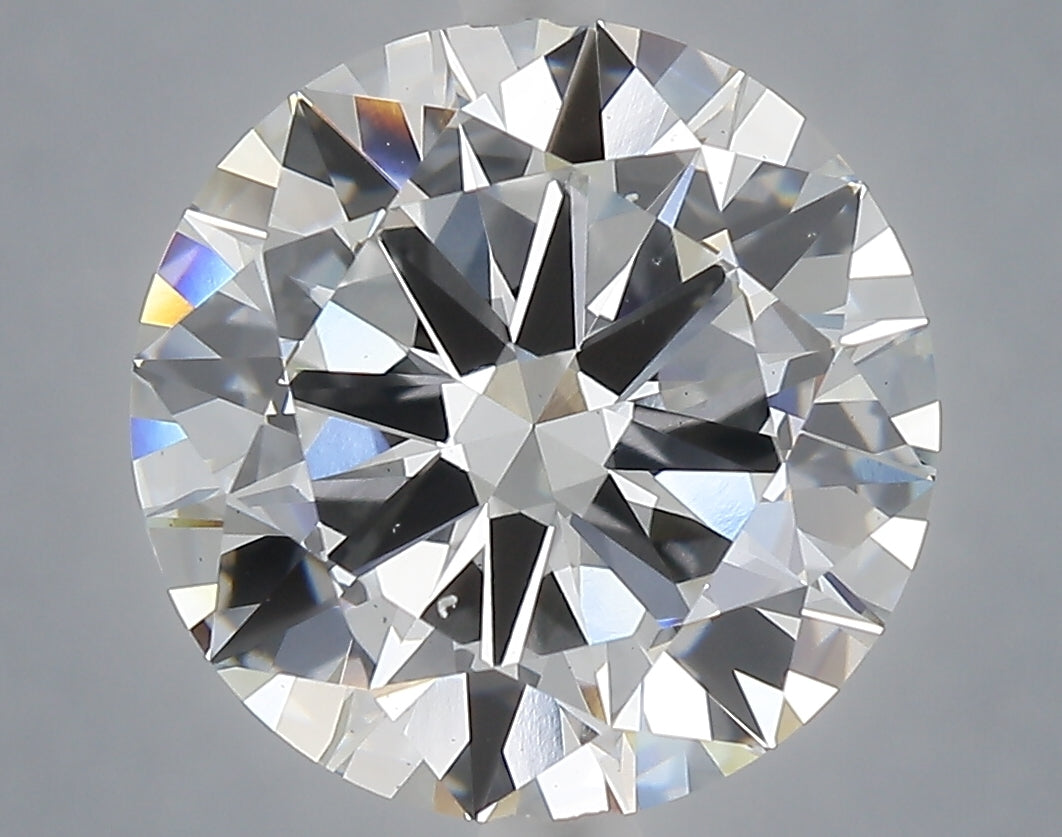6.01 carat round lab grown diamond F color VS2 clarity