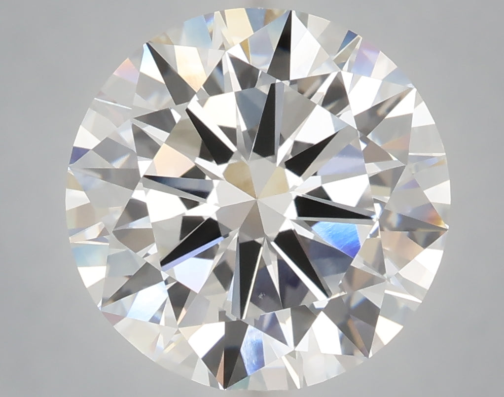 6.01 carat round lab grown diamond E color VVS2 clarity