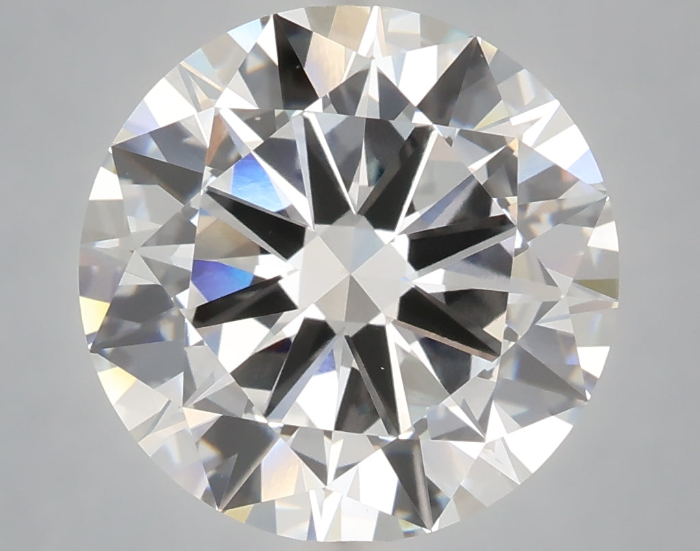 6.01 carat round lab grown diamond E color VVS2 clarity