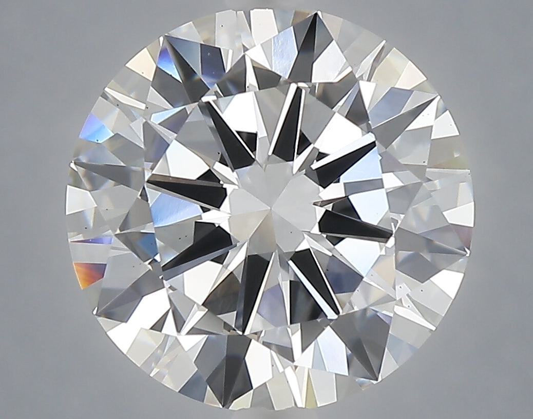 5.58 carat round lab grown diamond E color VS1 clarity