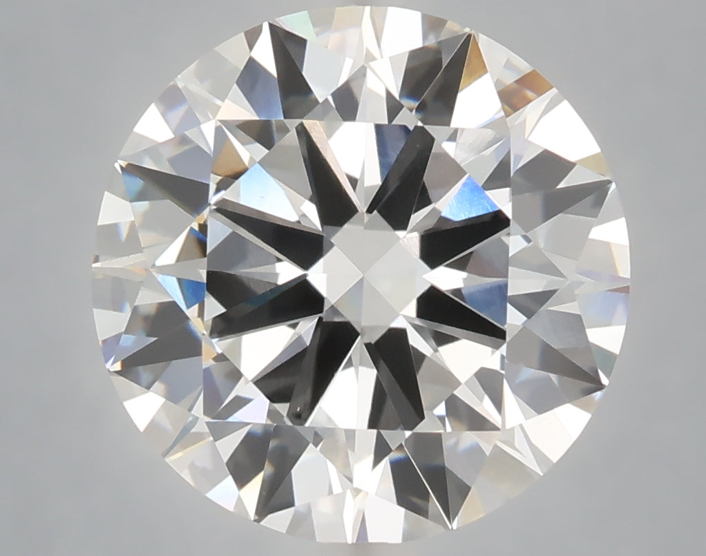 6.01 carat round lab grown diamond F color VS1 clarity