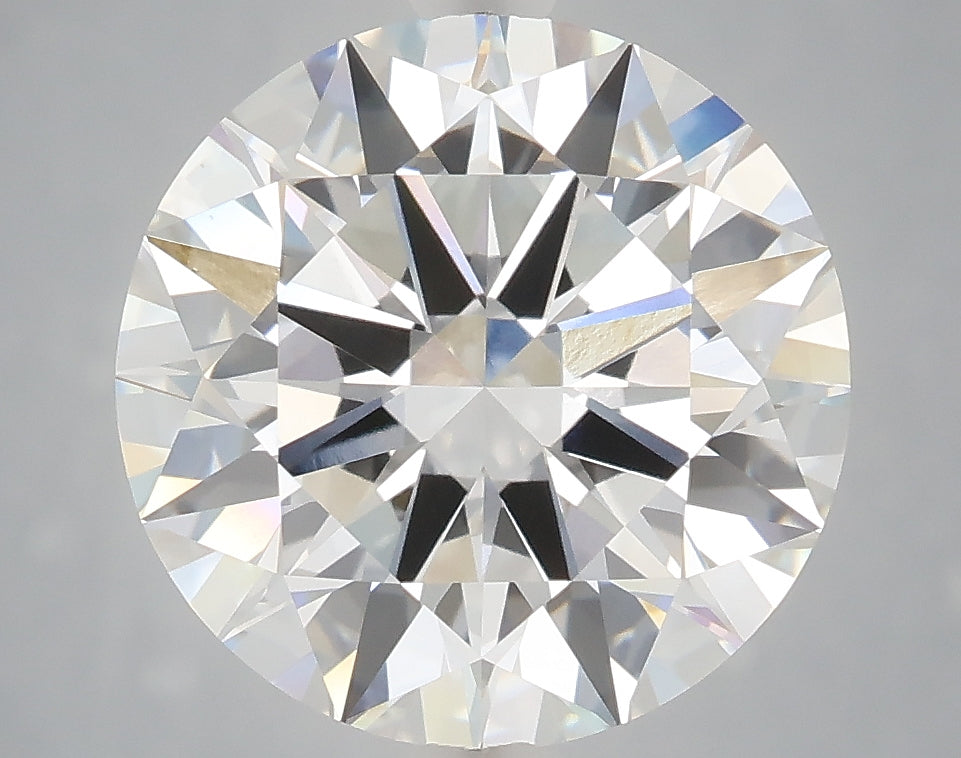 5.08 carat round lab grown diamond E color VVS2 clarity