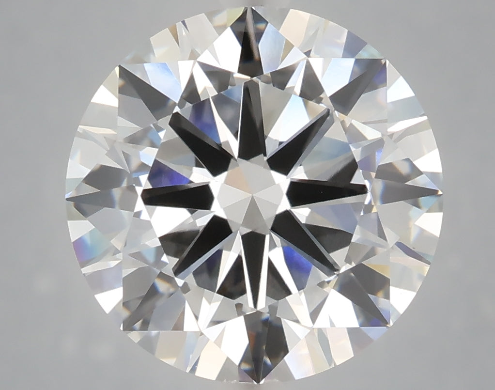 6.01 carat round lab grown diamond E color VVS2 clarity