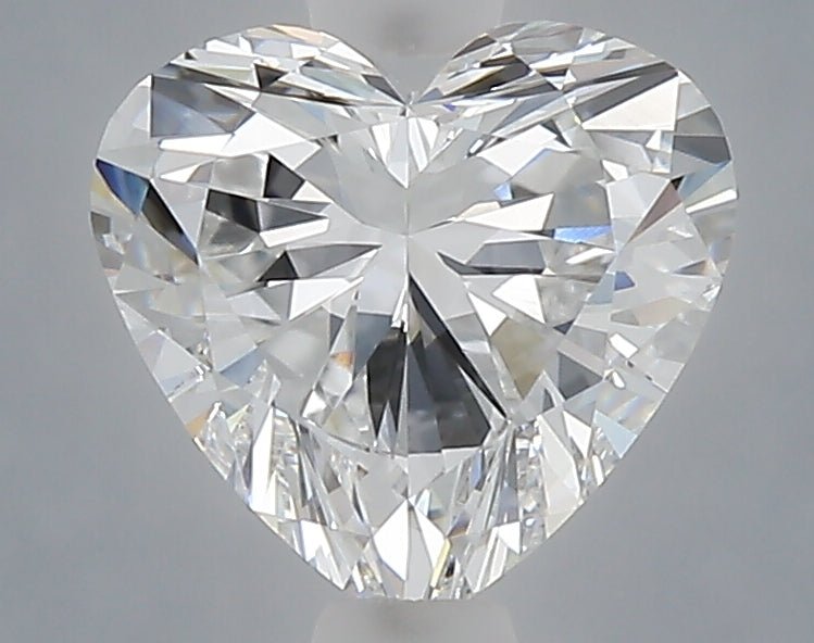 1.51 carat heart lab grown diamond E color VVS1 clarity