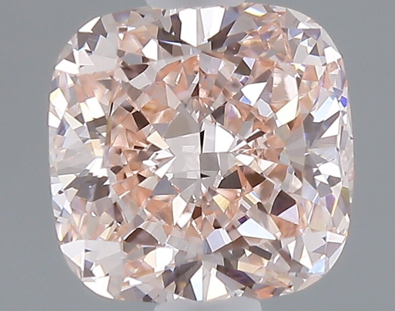 1.08 carat fancy intense pink cushion lab grown diamond VVS2 clarity