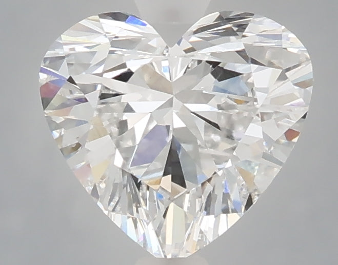 1.57 carat heart lab grown diamond D color VS1 clarity