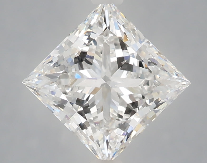 2.59 carat princess lab grown diamond E color VS1 clarity