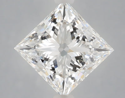 2.59 carat princess lab grown diamond E color VVS2 clarity