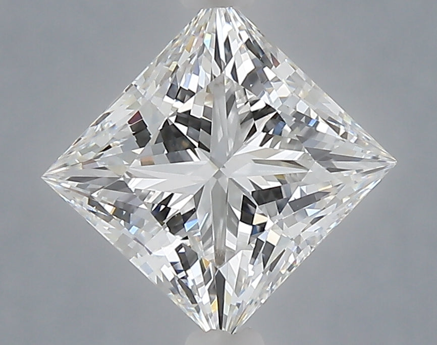 2.32 carat princess lab grown diamond E color VVS2 clarity