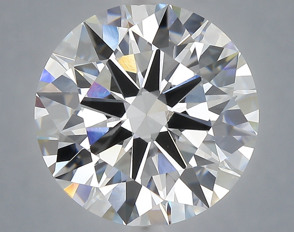 7.08 carat round lab grown diamond E color VVS2 clarity