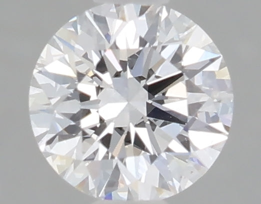 0.55 carat round lab grown diamond D color VVS2 clarity