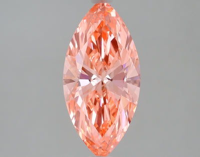 1.59 carat fancy vivid pink marquise lab grown diamond VS1 clarity
