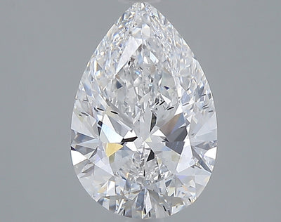 2.01 carat pear lab grown diamond D color SI1 clarity