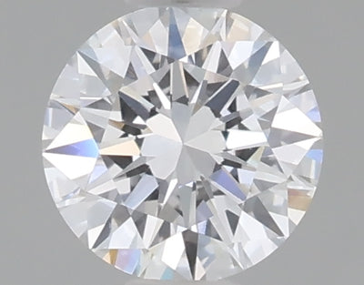 0.49 carat round lab grown diamond D color VVS2 clarity