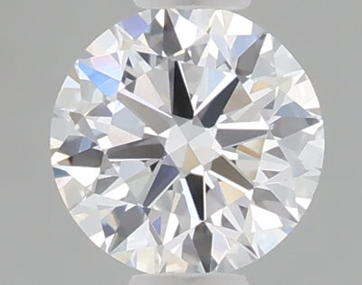 0.47 carat round lab grown diamond D color VVS2 clarity
