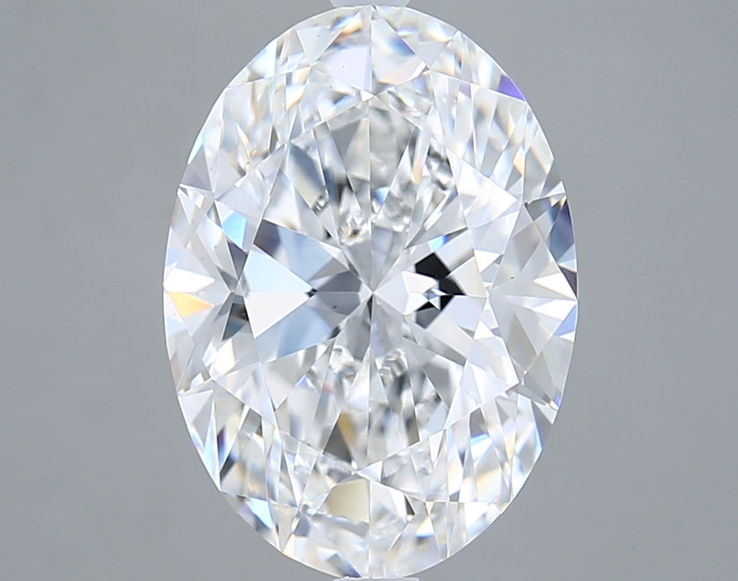 5.07 carat oval lab grown diamond D color VS2 clarity